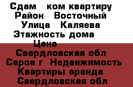 Сдам 1 ком.квартиру › Район ­ Восточный › Улица ­ Каляева › Этажность дома ­ 5 › Цена ­ 13 000 - Свердловская обл., Серов г. Недвижимость » Квартиры аренда   . Свердловская обл.,Серов г.